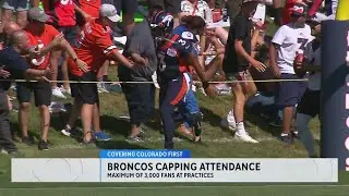 Denver Broncos capping tickets for practices at 3,000
