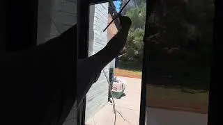 Window washing in San Diego California - exterior cleaning #pressurewashing #windowcleaning