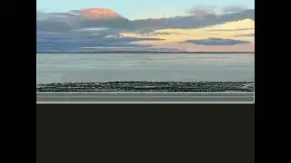Ile-aux-Coudres, Qu&eacute;bec, Canada by sunset - Drawing in Time Lapse with Procreate