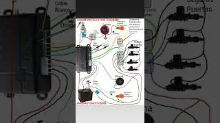 ALARM INSTALLATION  CONNECTION DIAGRAM. #automobile