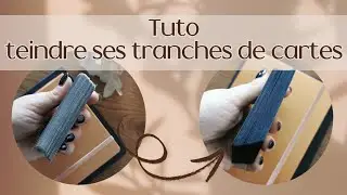 Tutoriel pour  teindre les tranches de ses cartes oracles ou Tarots