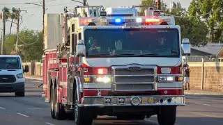 PHXFD  Ladder Tender 4, Ladder 24 & Engine 24 Responding