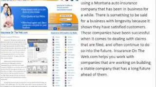 Montana Auto Insurance