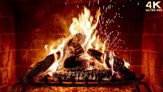 Fireplace Cozy Ambience: Burning Logs, Crackling Sounds and No Ads