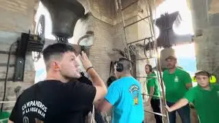 Dominica's ringing at the Valencian Bell Ringers meeting in Muro de Alcoy