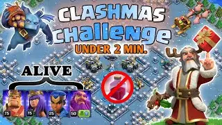 Clashmas Challenge| All Heros Alive| Without Santa Spells| COC New event Attack | Easy Way To 3 Star