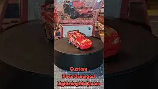 CUSTOM RACE DAMAGED LIGHTNING MCQUEEN #animatedmovie #toys #new #disneypixar #lightningmcqueen #2026