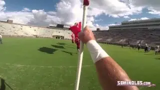 Through My Eyes: FSU Cheer Entrance Practice