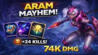 NIDALEE ARAM MAYHEM GAMEPLAY - 24 KILLS | COMEBACK | GAME #9