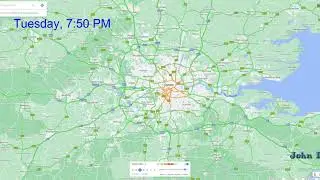 London metropolitan area typical daily traffic by Google - November 2020