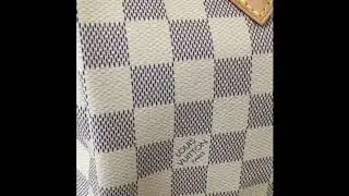 LV Speedy Damier Azur Canvas Color Transfer or Normal Characteristics?