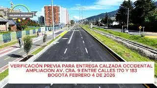 VERIFICACION PREVIA ENTREGA AMPLIACION AV  CRA  9