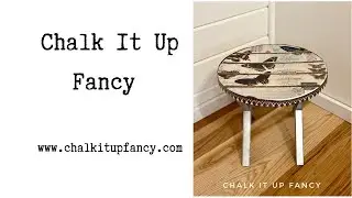 DIY Decoupage on Plastic Table from Target