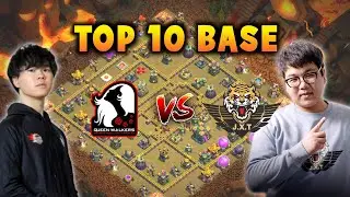 Top 10 TH14 War Base with Link | Queen Walkers vs J.X Tiger Bases & N.Y Amazing vs 4in1 Bases