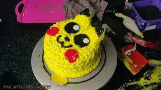 Pikachu Cake || How to make Pikachu cake#caketutorial #pikachucake