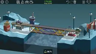 Double Double | 5-1 80s Fun Land | Unbreaking Under-budget Solution | Poly Bridge