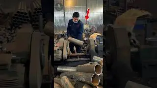 How Fiberglass Storage Tanks Are Made! 😱 #shorts