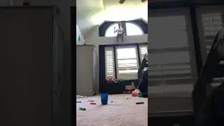The high Nerf gun trick shot￼!
