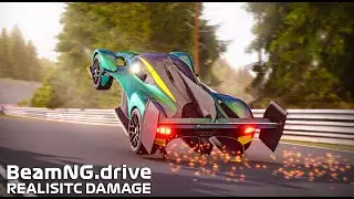 NURBURGRING Jump Compilation BUT With REALISTIC DAMAGE MODEL #13