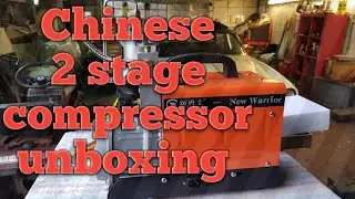 PCP Chinese 2 stage ebay air compressor unboxing.