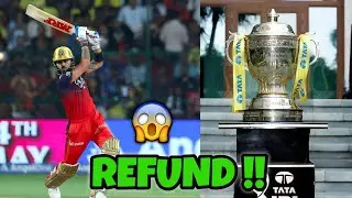 Good News For Fans 🚨 IPL Match Tickets Fees will be refunded || IPL Cricket News Facts