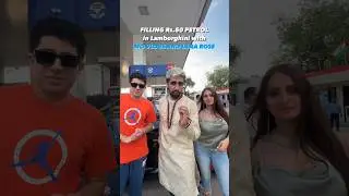 MO Vlogs and Lana Rose in India🇮🇳 Filling Rs.50 Petrol in Lamborghini⛽ #movlogs #lanarose #shorts