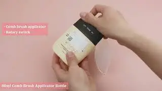 80ml Rotating Switch Hair Care Comb Bottle
