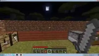 Nightwing's minecraft series:Nightwing's first night in minecraft.  Episode 1