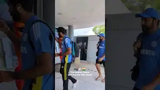 Men In Blue & Proteas Entry In Stadium To Play T20 World Cup 2024 Final #shorts #INDvSA #rohitsharma