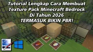 Tutorial Cara Membuat Texture Pack Untuk Minecraft Bedrock Beserta Membuat PBR 2026 Part 1
