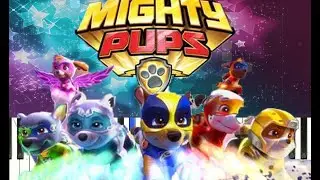 PAW Patrol - The Mighty Pups Theme Song - Piano Tutorial