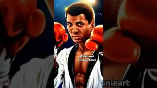 My Muhammad Ali portrait Hand Drawn, Painted Then animated with grok #boxing #art #muhammadali