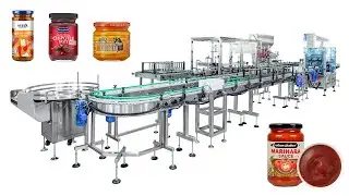 Fully Automatic Ketchup Tomato Sauce Bottle Washing Filling Capping Machine Line