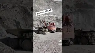 Loading out copper ore #mining #shovel #shorts #machinery #bucyrus #komatsu #caterpillar #machinery