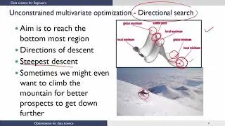 Unconstrained Multivariate Optimization ( Continued )