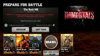 WWE Immortals - The Rock Raging Minotaur Challenge Nightmare M5 Boss Battle