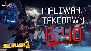 Borderlands 3: Maliwan Takedown Mayhem 10 Speedrun w/ ZANE in 6:40 (With skips)