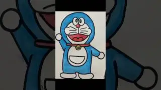 ✍️ Easy Doraemon cartoon drawing| Artoons #shorts#easydrawing #kids