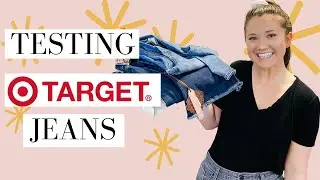 Testing Target Jeans HAUL | DENIM UNDER $35! Size 12 + Curvy! /Target Jean Review