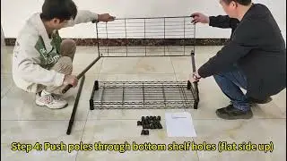 Item#7056, 3 Tier Shelving Unit Assembly Video