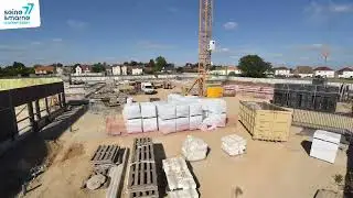 TimeLapse Construction du coll&egrave;ge Marthe Gautier &agrave; Charny - Seine & Marne