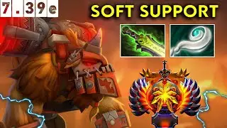 Earthshaker Immortal Soft Support - Dota 2 Patch 7.39e Pro Pub Gameplay