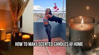 HOW TO MAKE SCENTED CANDLES AT HOME #ascthetic #livingalone
