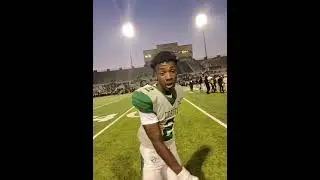 Desoto Senior Defensive back Jordan JoJo Stevens who made the game clinical INT to put Desoto ahead