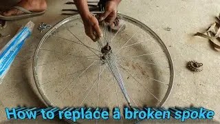 How to replace a broken spoke | Fixed wheel 🛞 | #trending #cycle #video 
