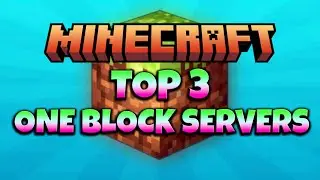 Top 3 BEST ONE BLOCK servers on Minecraft!