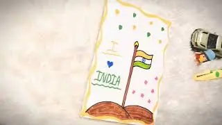 DIY Handmade Republic day greeting card making ideas #republicdaydrawing #greetingcard #cards #diy