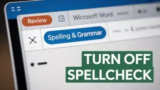 Как отключить проверку орфографии в MS Word