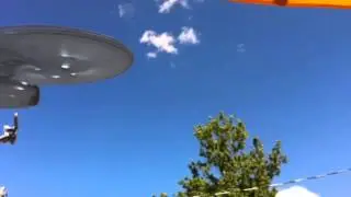Star Trek ship in my back yard