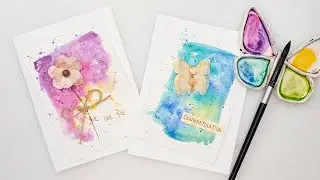 DIY watercolor cards for beginners - any occasion